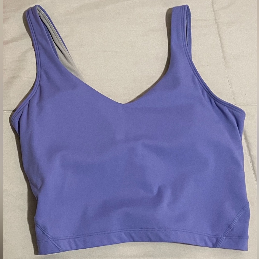 Purple athletic top